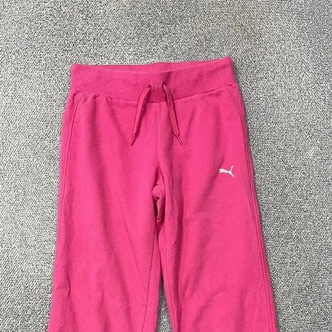 푸마 빈티지 로고 핑크 팬츠 M 상품이미지3