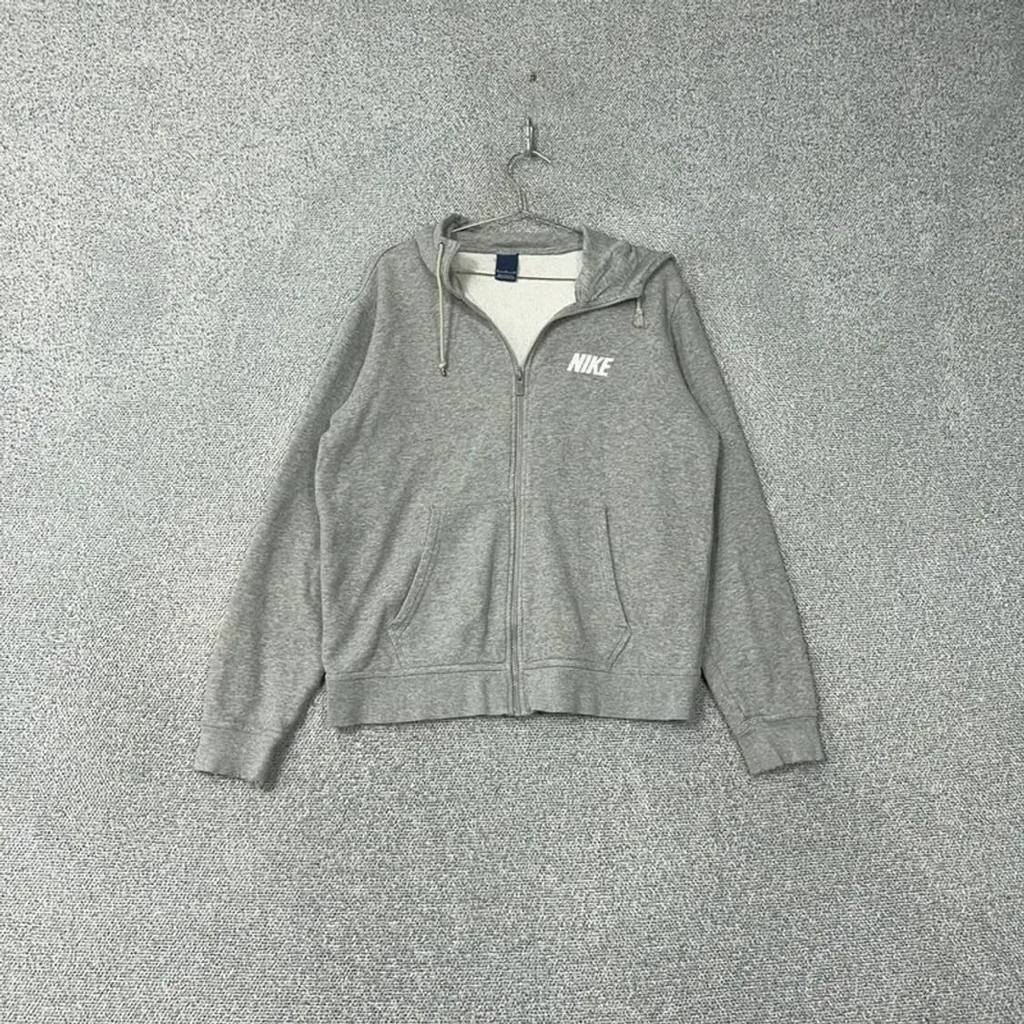 나이키 로고 프린팅 그레이 후드집업 M 상품이미지1