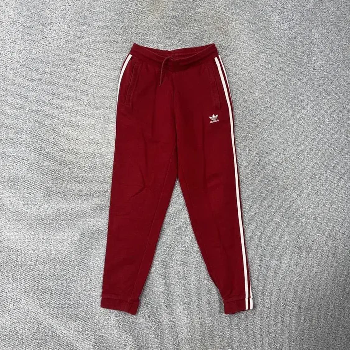아디다스 레드 삼선 조거팬츠 S 상품이미지1