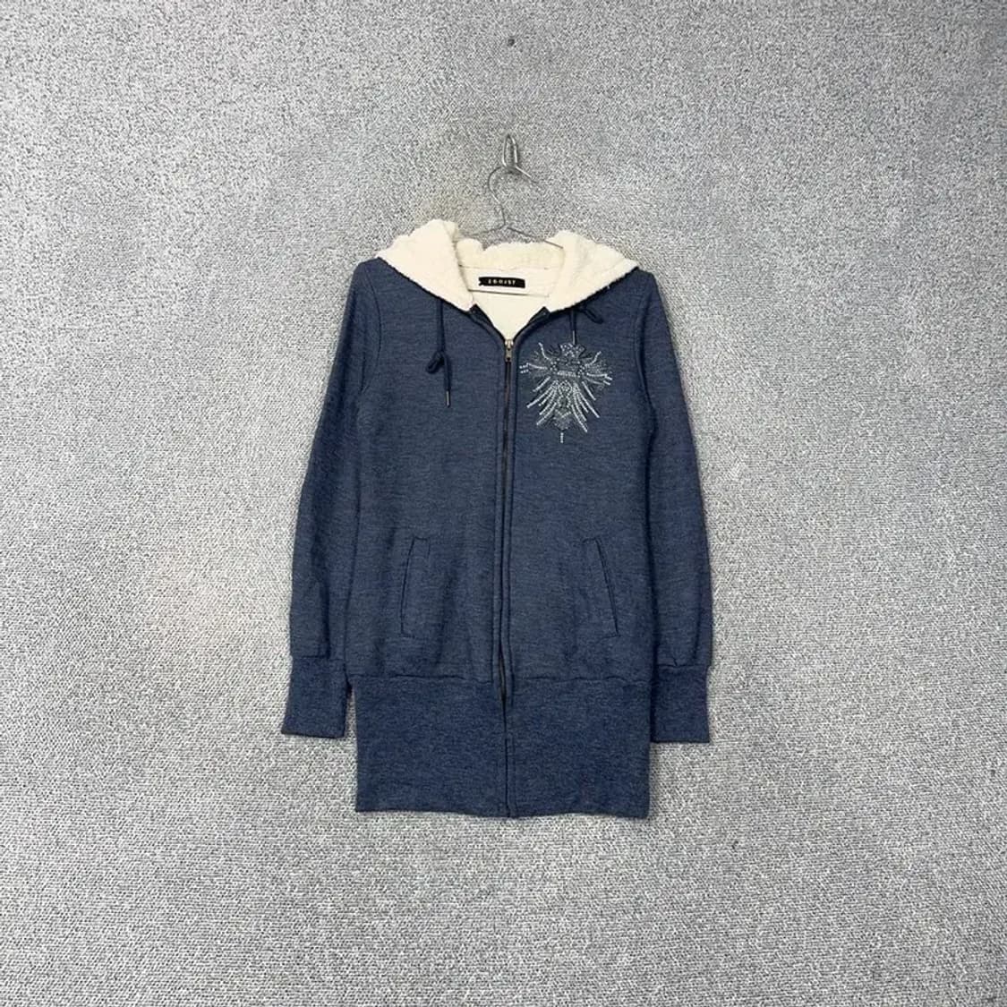 에고이스트 양털 네이비 후드집업 FREE 상품이미지1