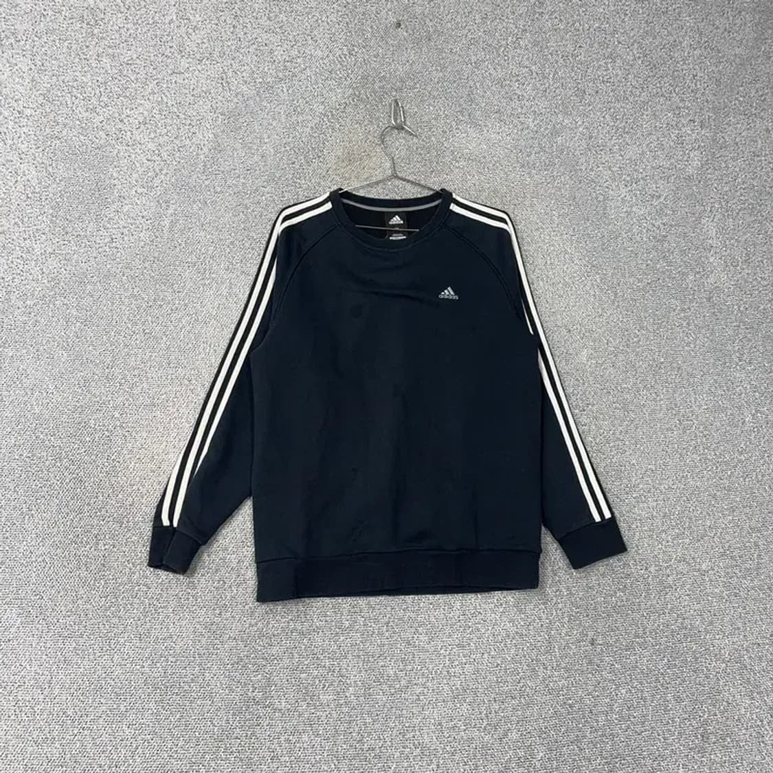 아디다스 로고 네이비 삼선 맨투맨 105 상품이미지1