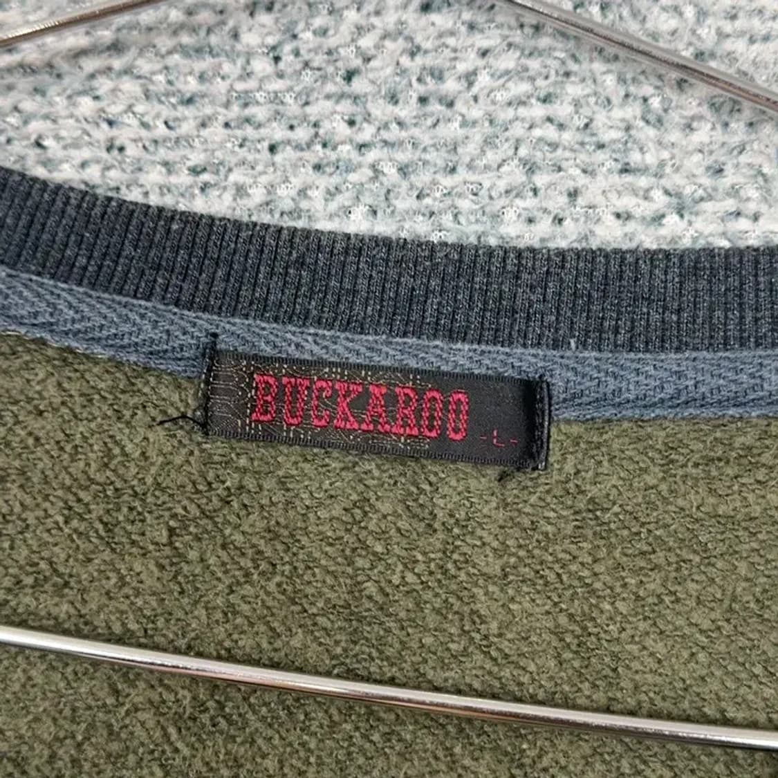 버커루 카키 빈티지 프린팅 맨투맨 L 상품이미지3