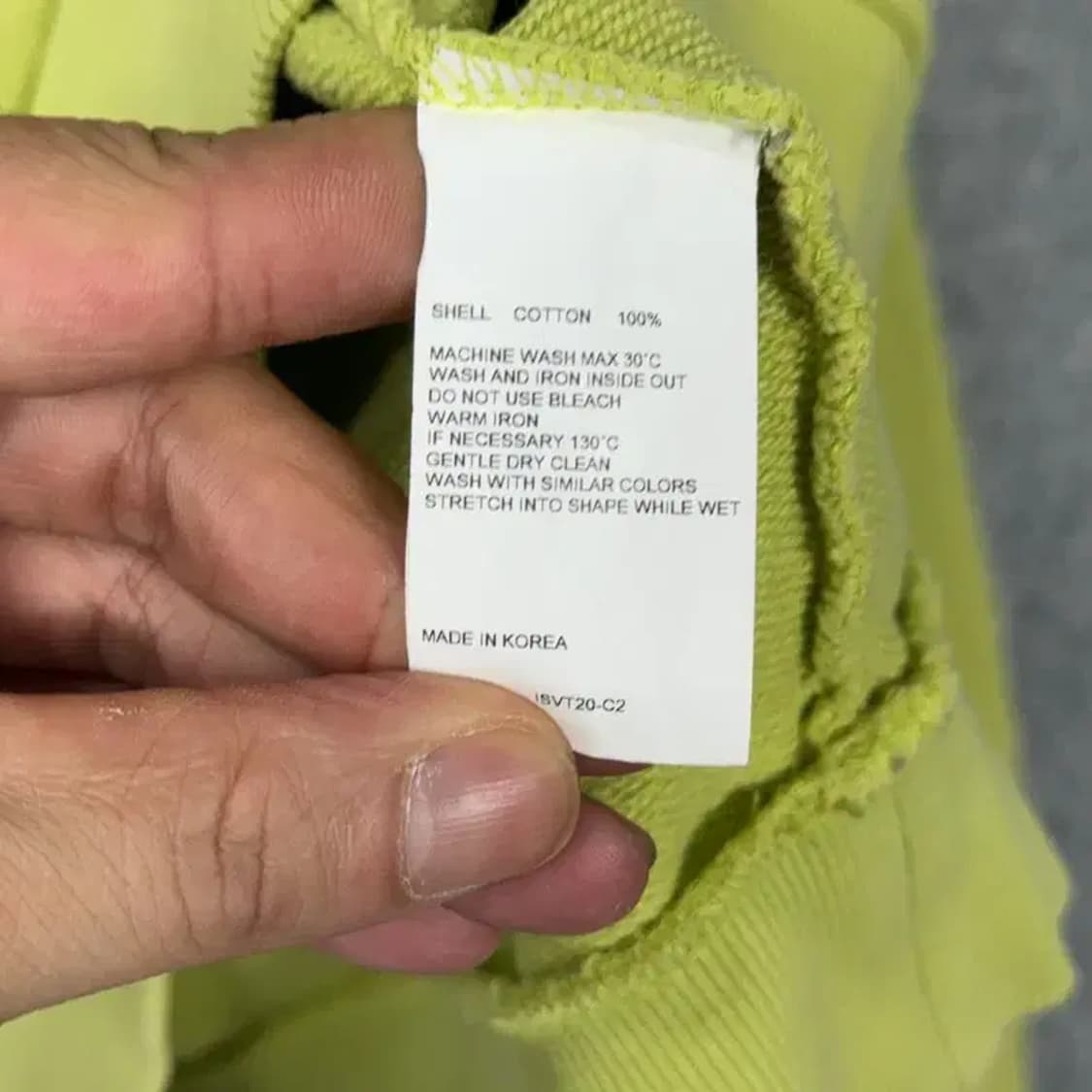 비바스튜디오 로고 형광 오버핏 맨투맨 L 상품이미지4