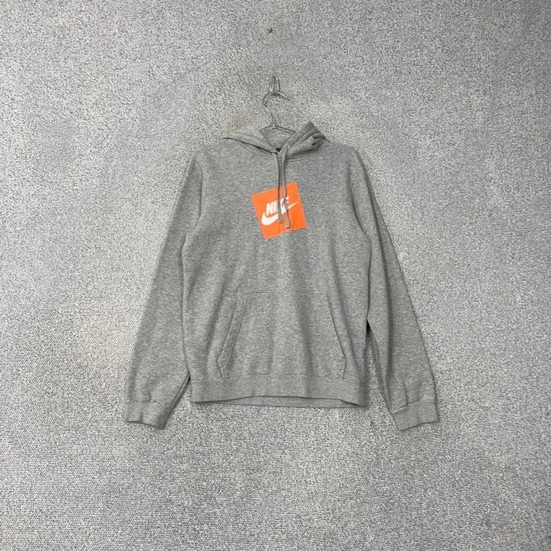 나이키 박스 프린팅 그레이 캐주얼 후드티 S 상품이미지1