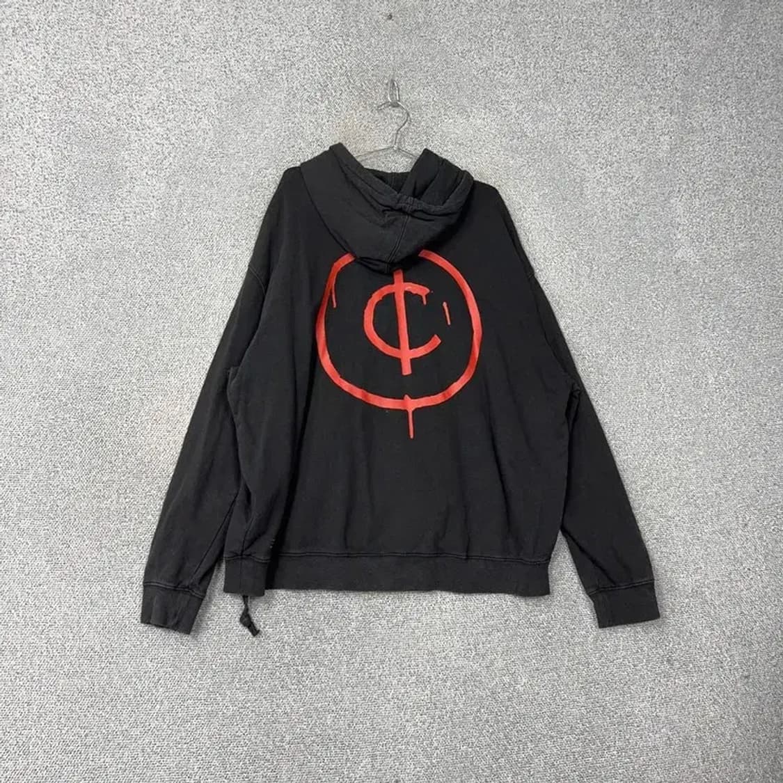 KSUBI 수비 빈티지 박스프린팅 오버핏 블랙 후드티 2XL 상품이미지2