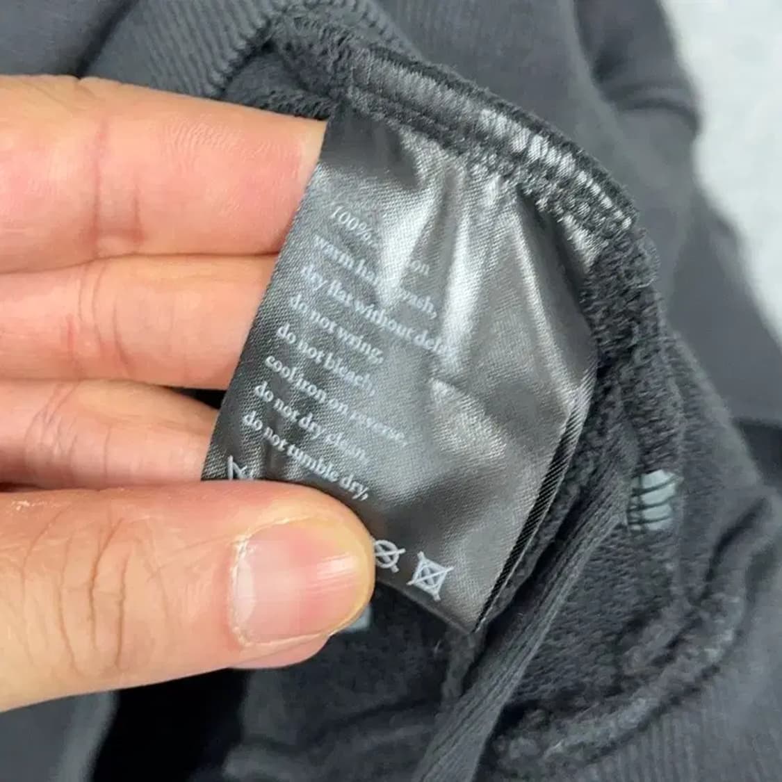 KSUBI 수비 빈티지 박스프린팅 오버핏 블랙 후드티 2XL 상품이미지4