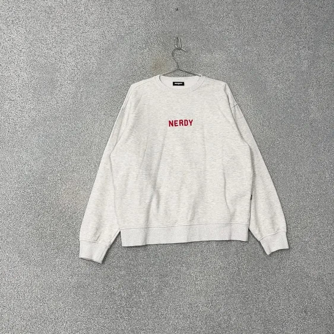 널디 스펠로고 라이트 그레이 스웻셔츠 맨투맨 M 상품이미지1