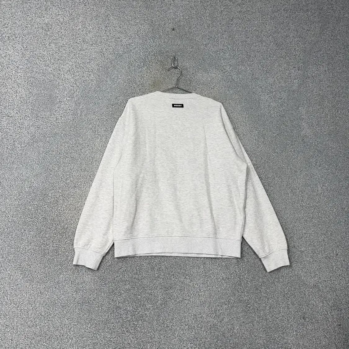 널디 스펠로고 라이트 그레이 스웻셔츠 맨투맨 M 상품이미지2