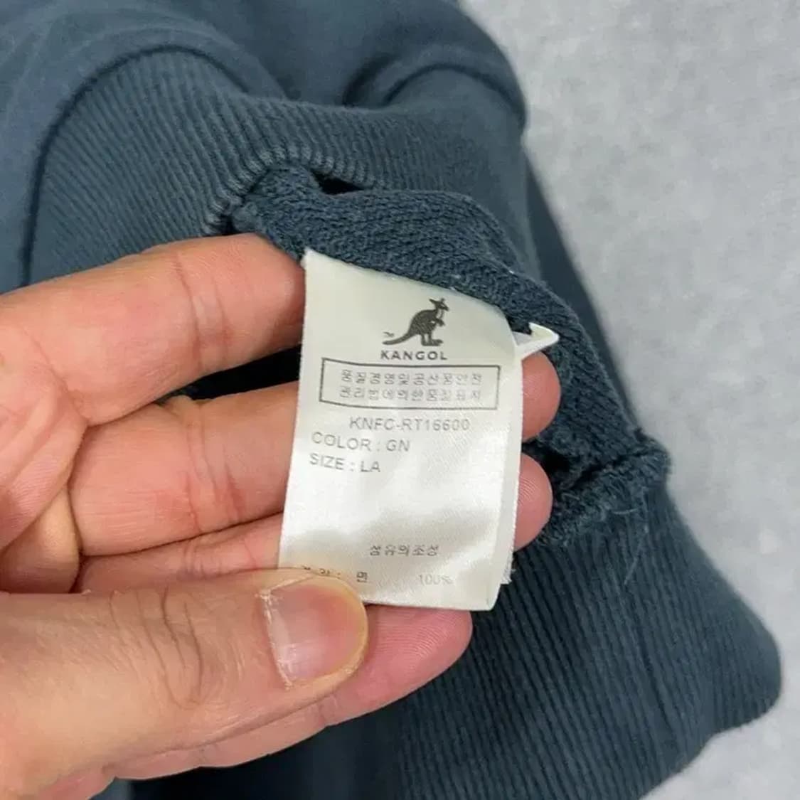 캉골 프린팅 캐주얼 로고 남성 맨투맨 L 상품이미지4