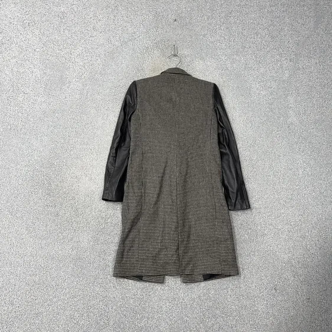 자라 체크 그레이 암레더 여성 클래식 코트 XS 상품이미지2