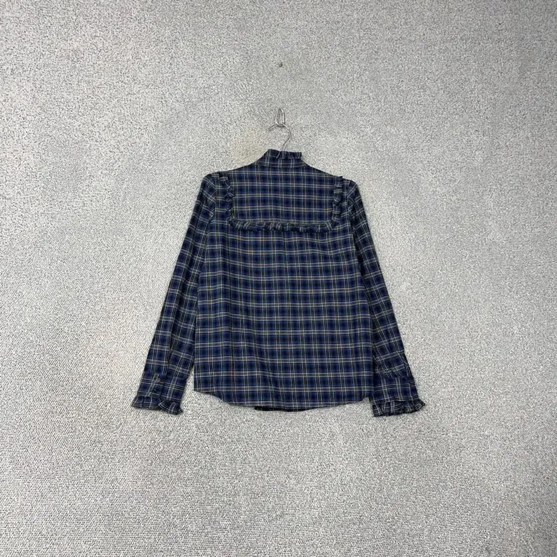 [새상품] 스파오 체크 네이비 셔츠 S 상품이미지2