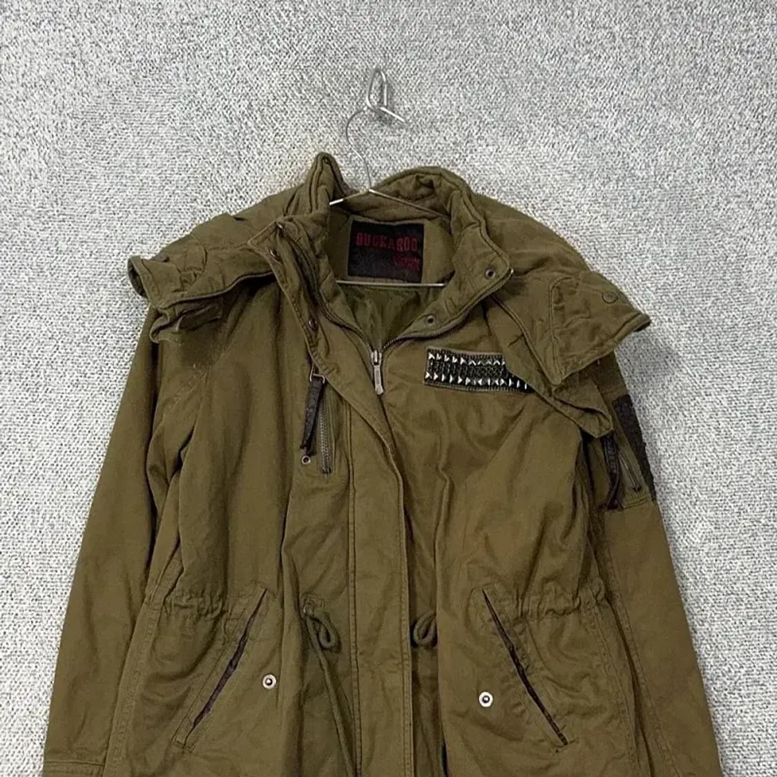 버커루 야상 해비 카키 코트 자켓 S 상품이미지3