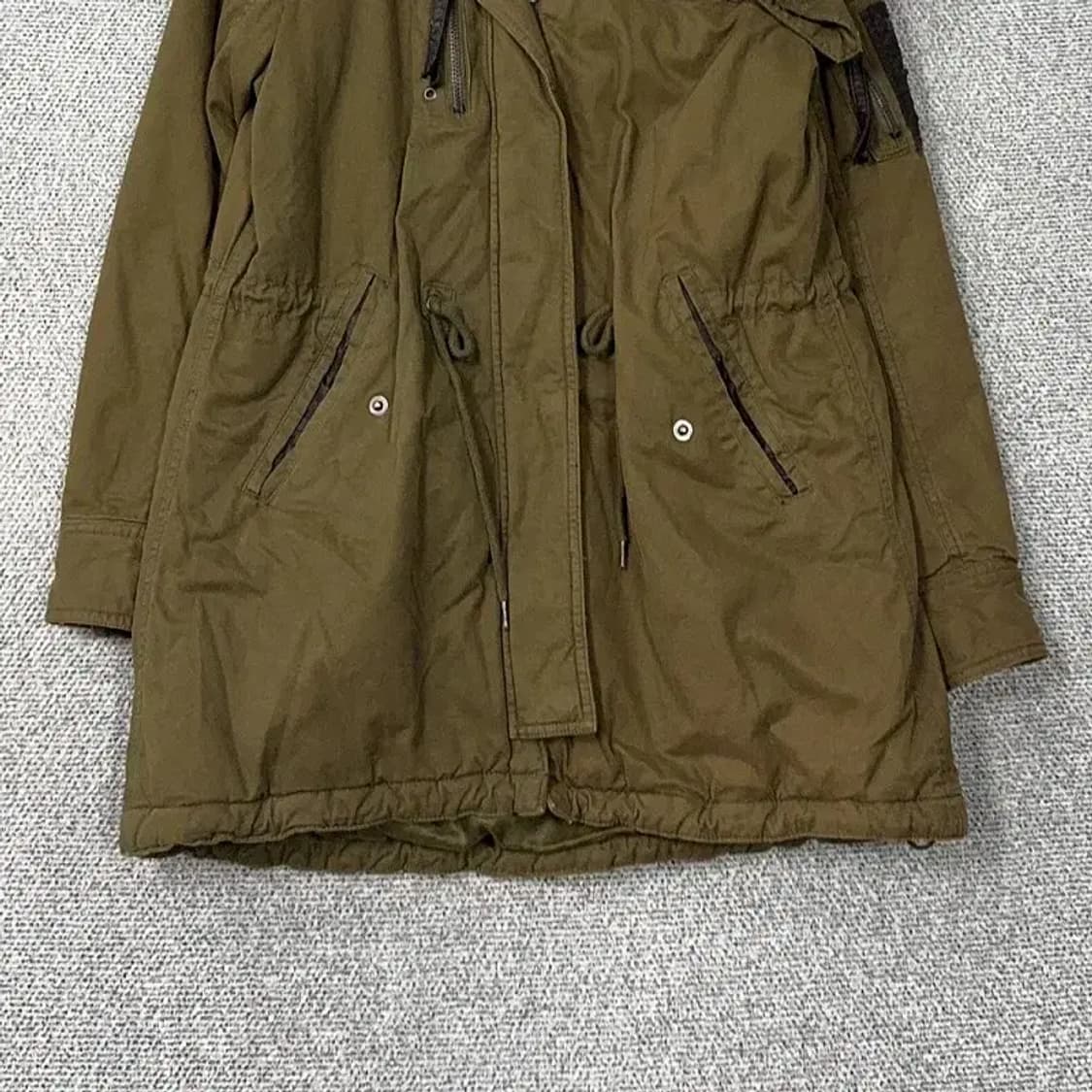 버커루 야상 해비 카키 코트 자켓 S 상품이미지4