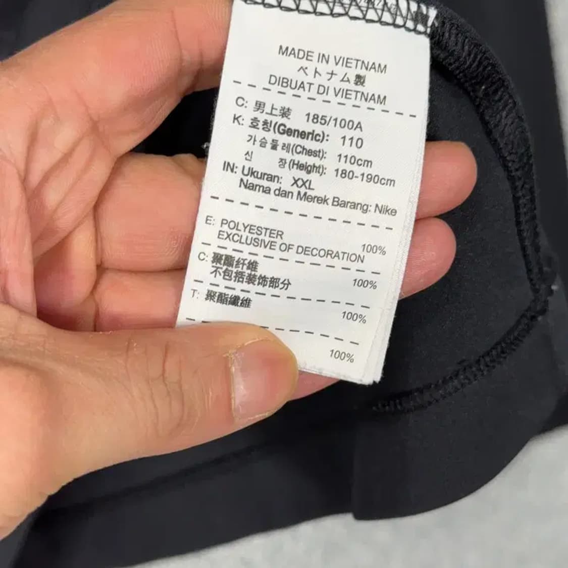 나이키  골프 블랙 긴팔 카라티 XL 상품이미지4