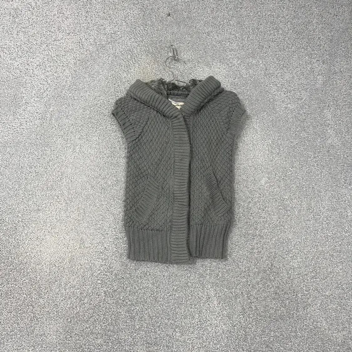 자라 니트 웨어 털 니트 후드 조끼 S 상품이미지1