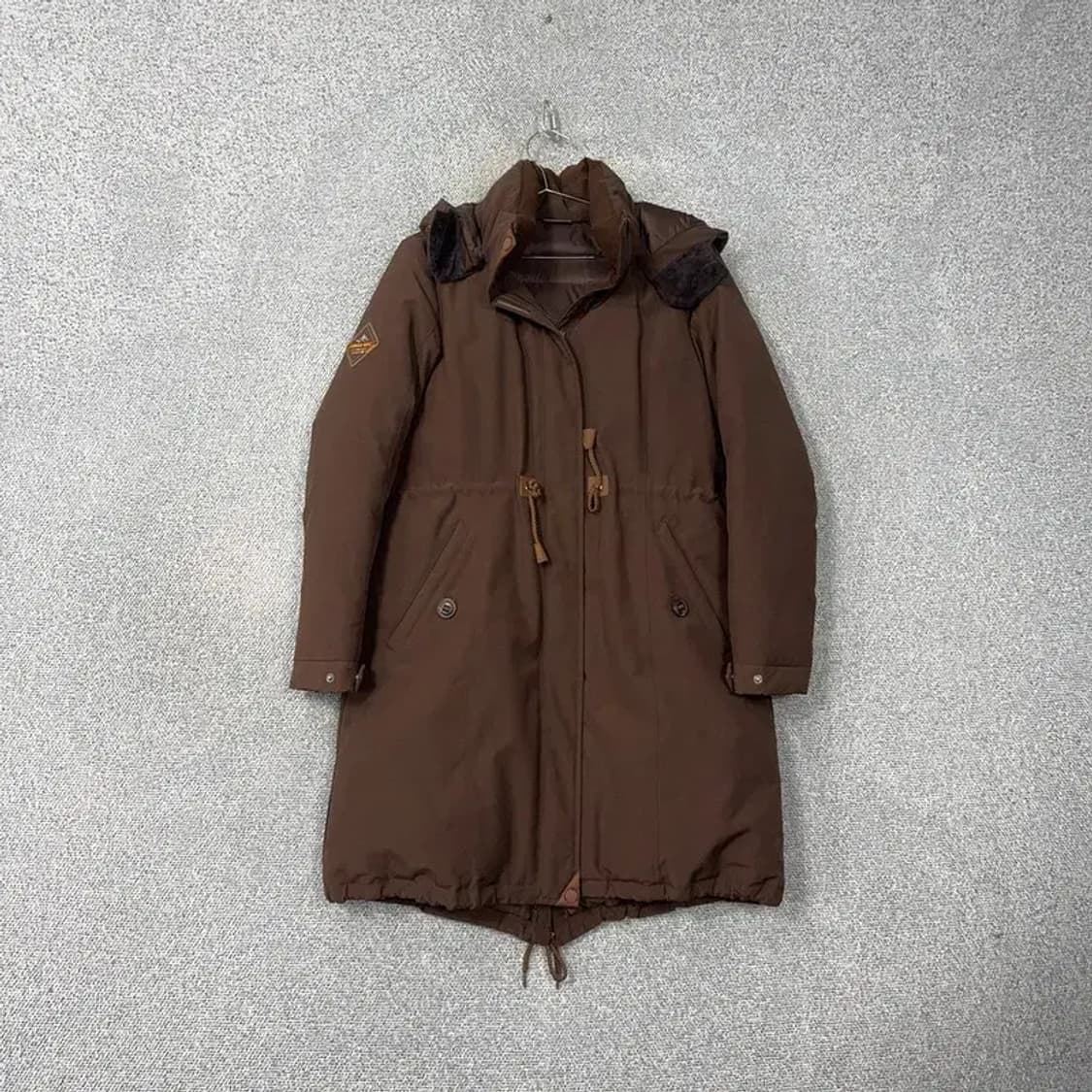 머렐 브라운 오리털 덕다운 방한 롱패딩 L 상품이미지1