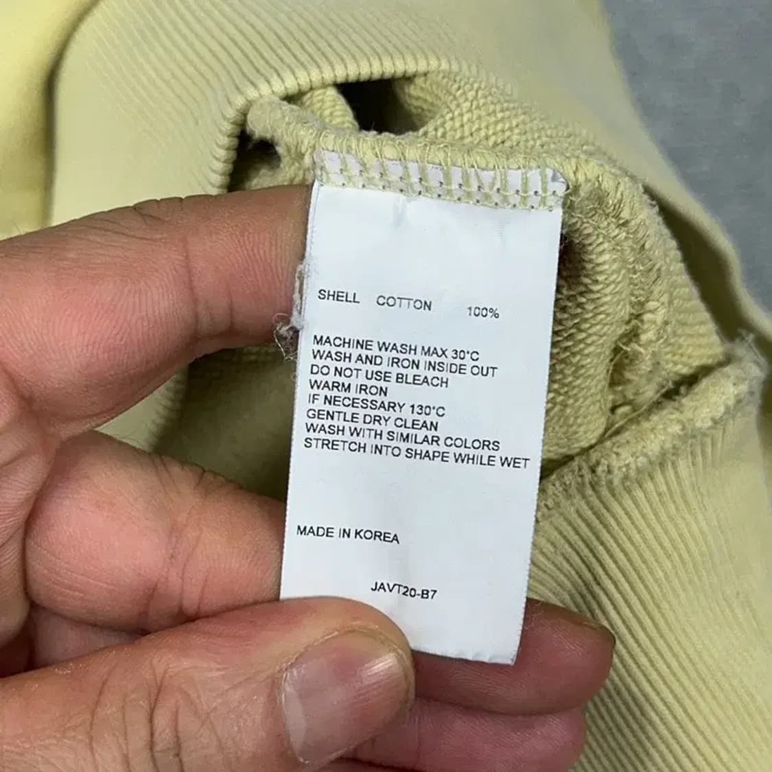 비바스튜디오 옐로우 로고 캐주얼 스웻셔츠 맨투맨 S 상품이미지4