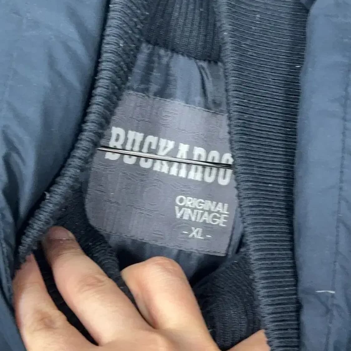 버커루 남성 빈티지 네이비 패딩 자켓 XL 상품이미지5