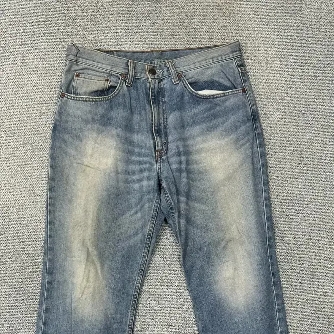 리바이스 506 블루 워싱 빈티지 청바지 데님팬츠 34 34 상품이미지3