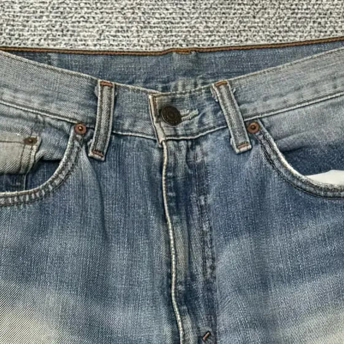 리바이스 506 블루 워싱 빈티지 청바지 데님팬츠 34 34 상품이미지5