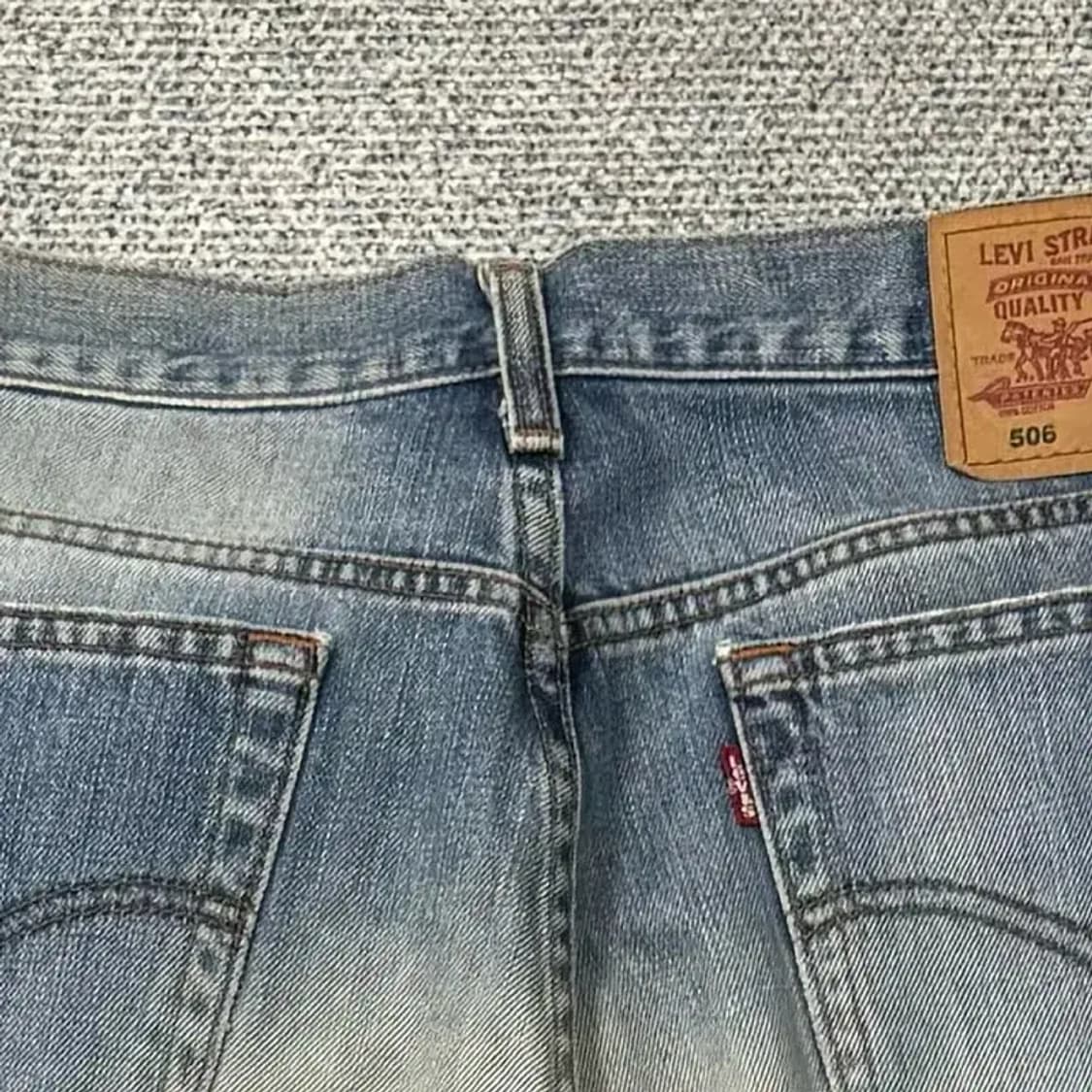 리바이스 506 블루 워싱 빈티지 청바지 데님팬츠 34 34 상품이미지6