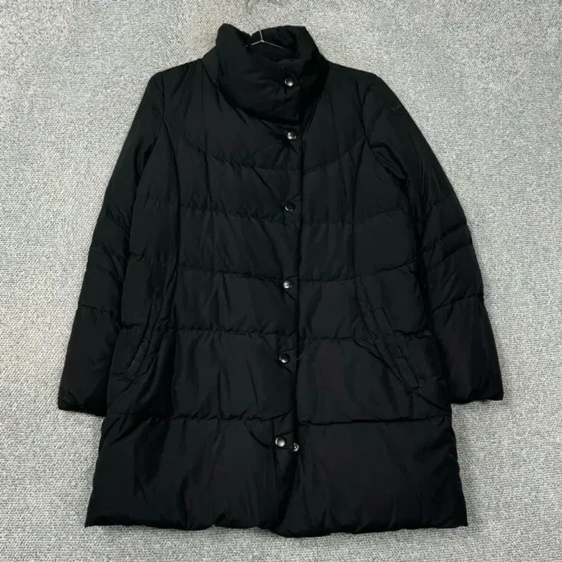 해지스 캐주얼 버튼 다운 롱패딩 점퍼 상품이미지1