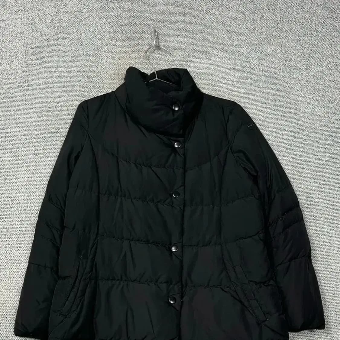 해지스 캐주얼 버튼 다운 롱패딩 점퍼 상품이미지3