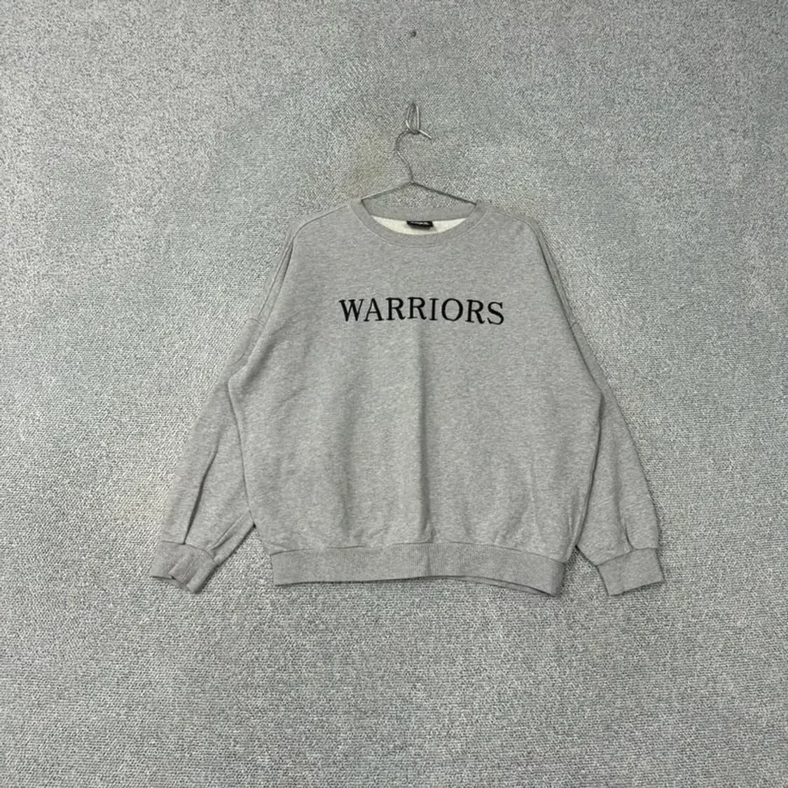 NBA 골든 스테이트 캐주얼 오버핏 그레이 맨투맨 S 상품이미지1