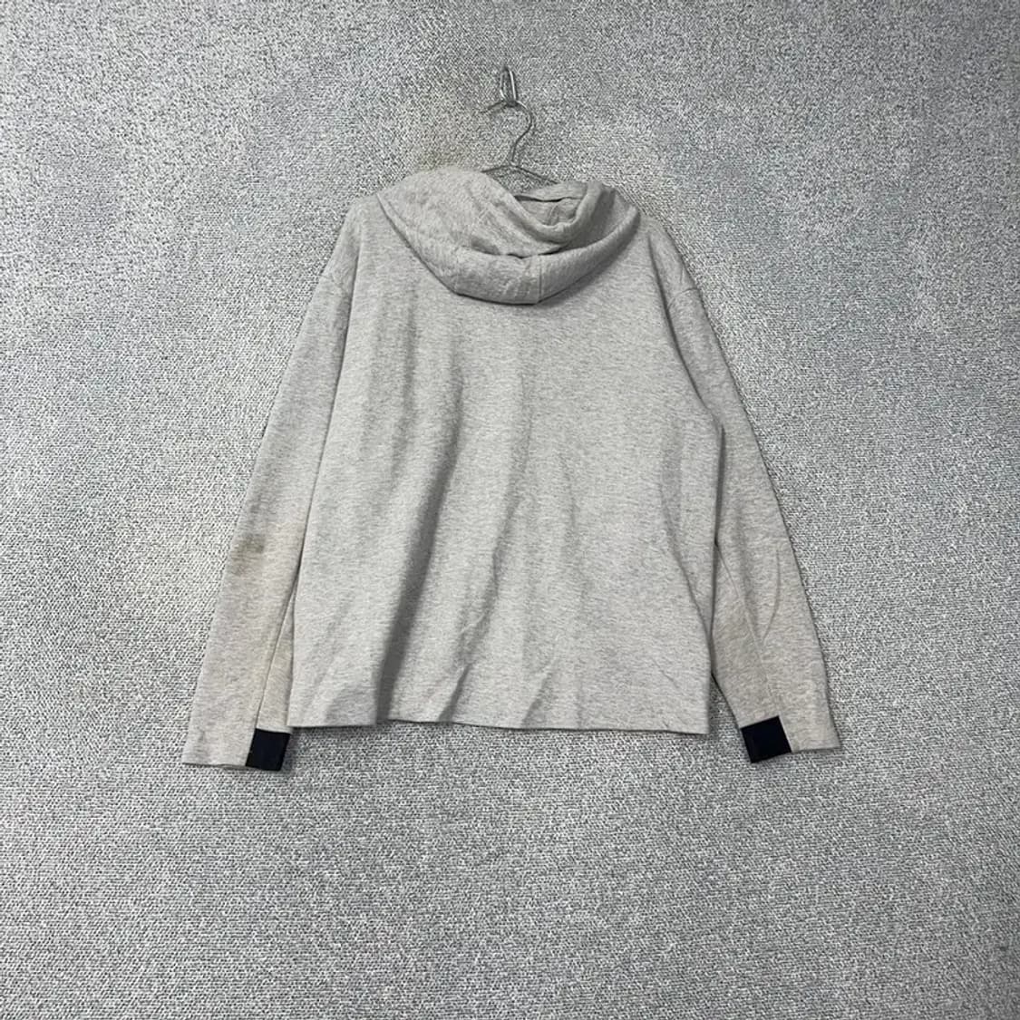 데상트 로고 그레이 후드집업 L 상품이미지2