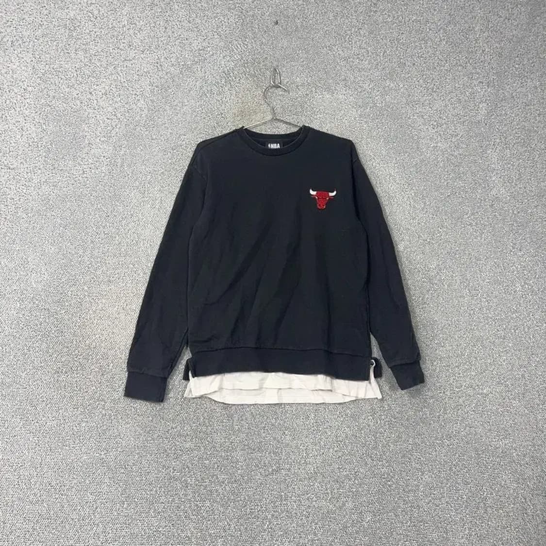 NBA 시카고불스 레이어드 블랙 맨투맨 L 상품이미지1