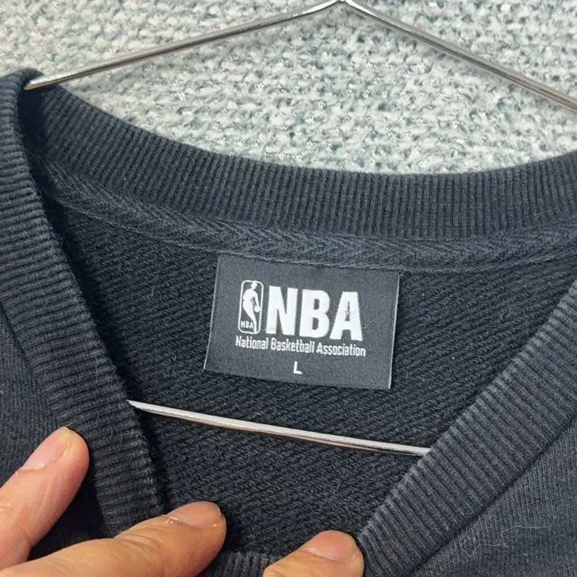 NBA 시카고불스 레이어드 블랙 맨투맨 L 상품이미지3