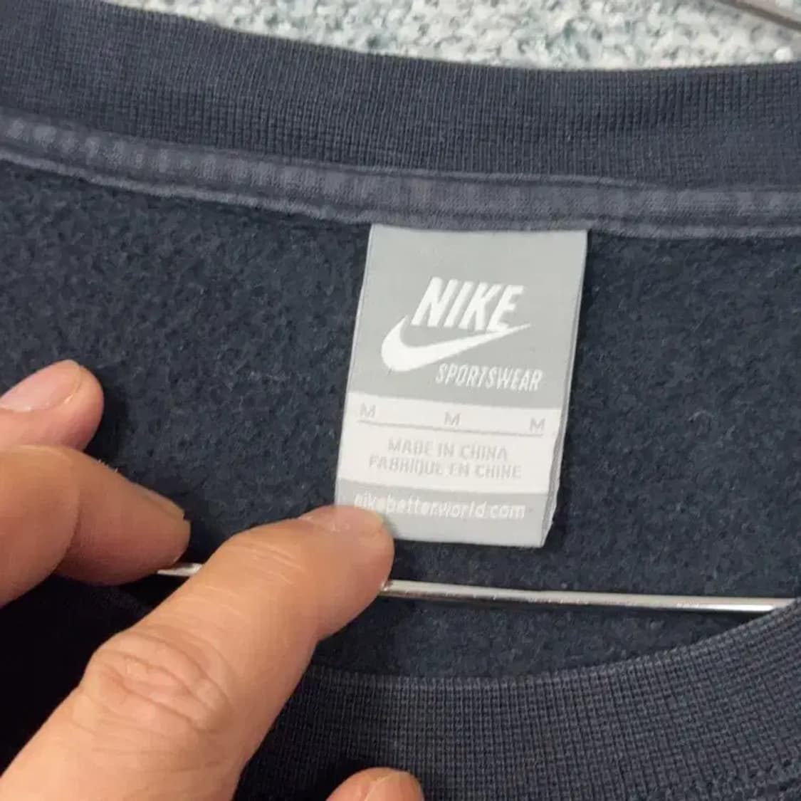 나이키 에어포스 프린팅 블랙 맨투맨 M 상품이미지3