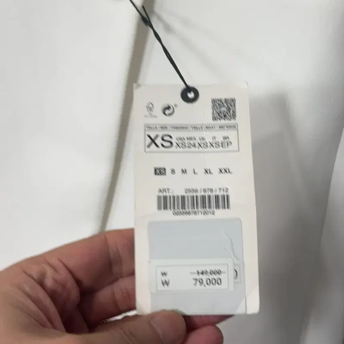 [새상품] 자라 여성 화이트 블레이저 XS 상품이미지4