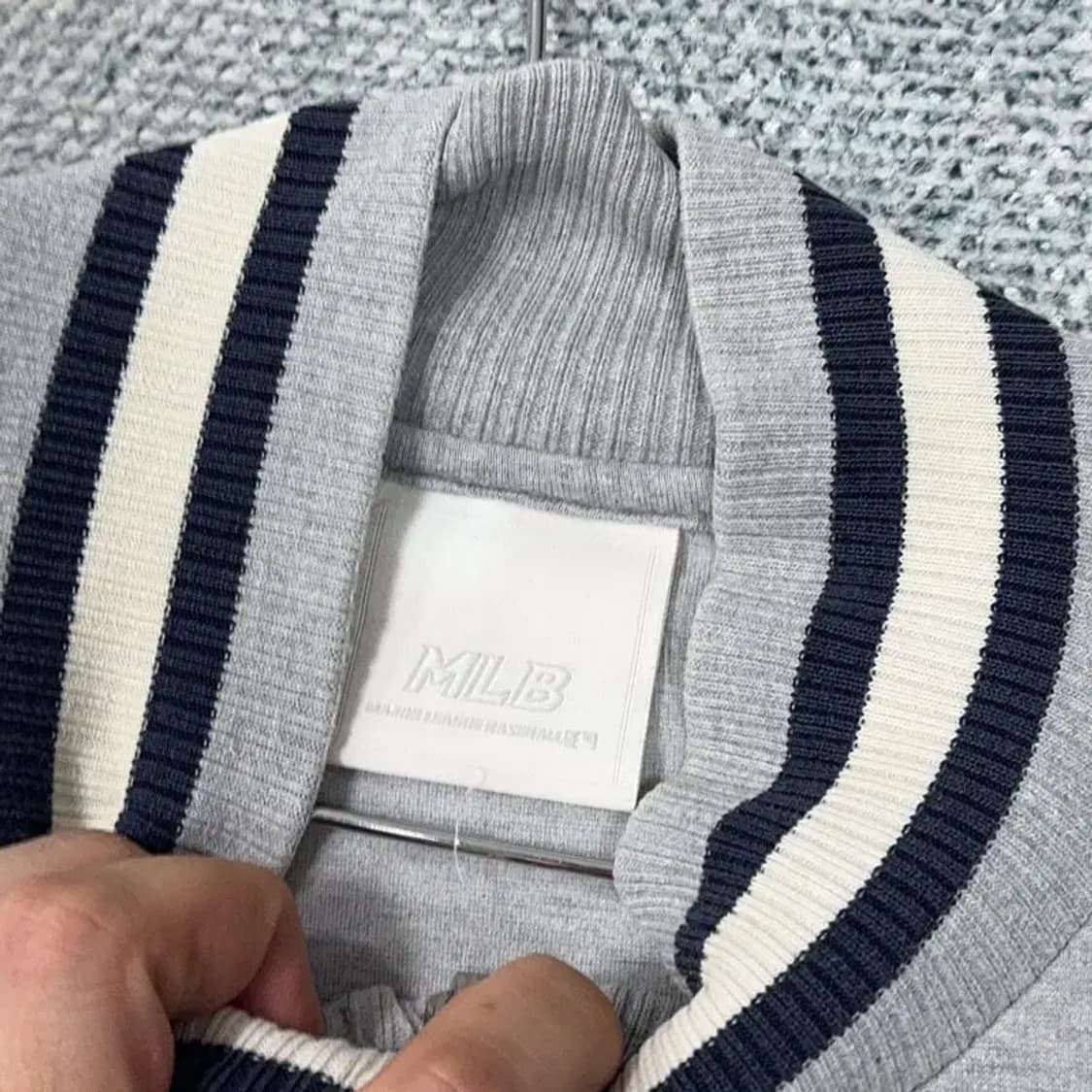 MLB 뉴욕양키즈 그레이 코튼 자켓 100 상품이미지4