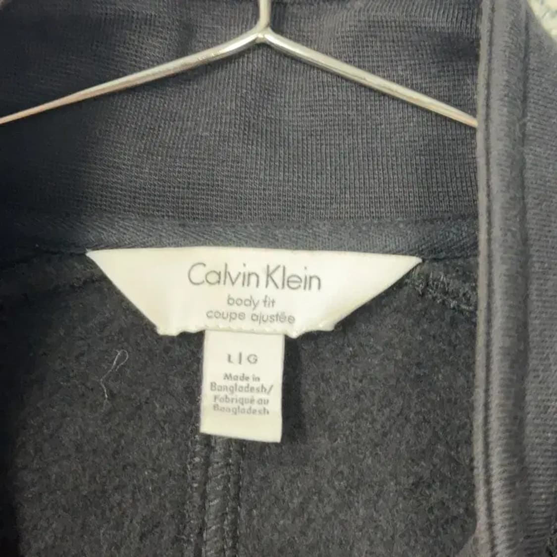 캘빈클라인 코튼 블랙 집업 자켓 L 상품이미지3