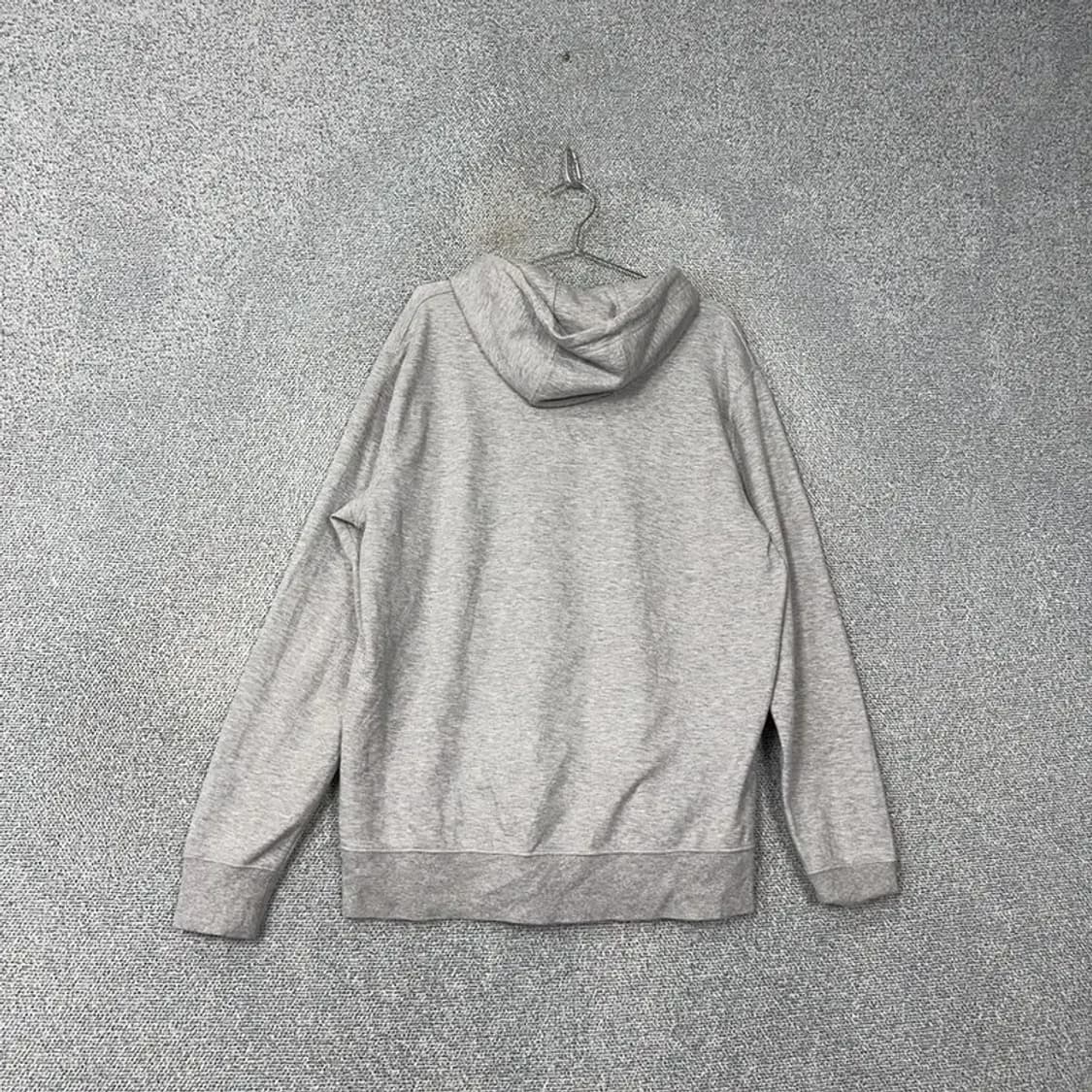 타미힐피거 심플 로고 남성 오버핏 라이트 그레이 후드티 XXL 상품이미지2