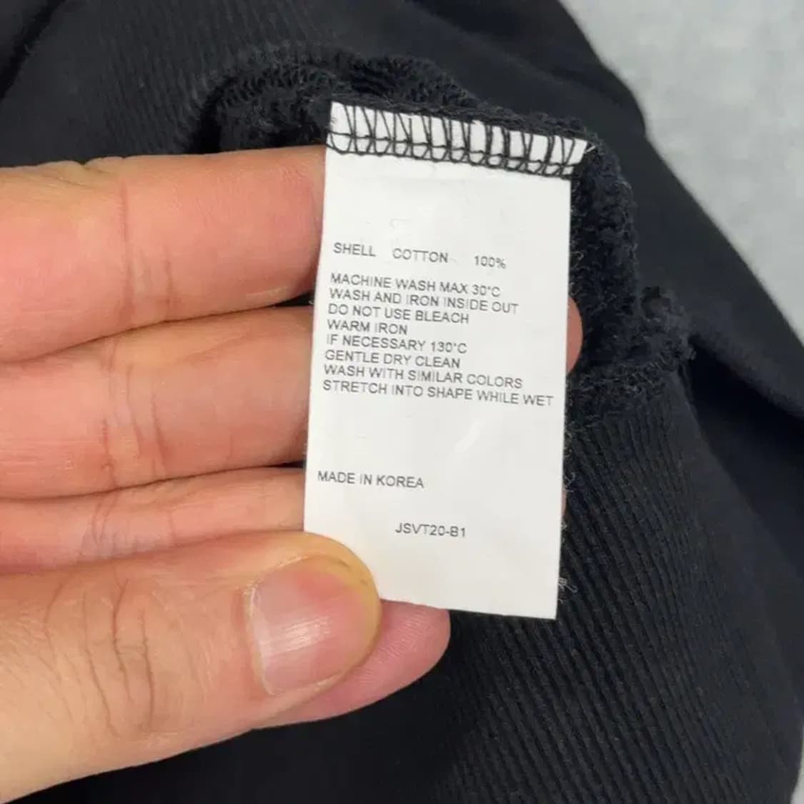 비바스튜디오 블랙 백프린팅 로고 스웻셔츠 맨투맨 S 상품이미지4