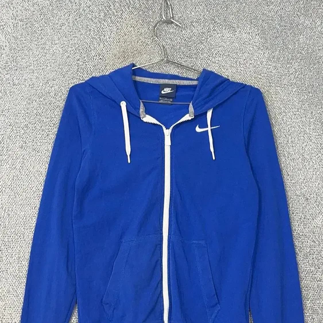 나이키 블루 로고 스우시 후드집업 S 상품이미지3