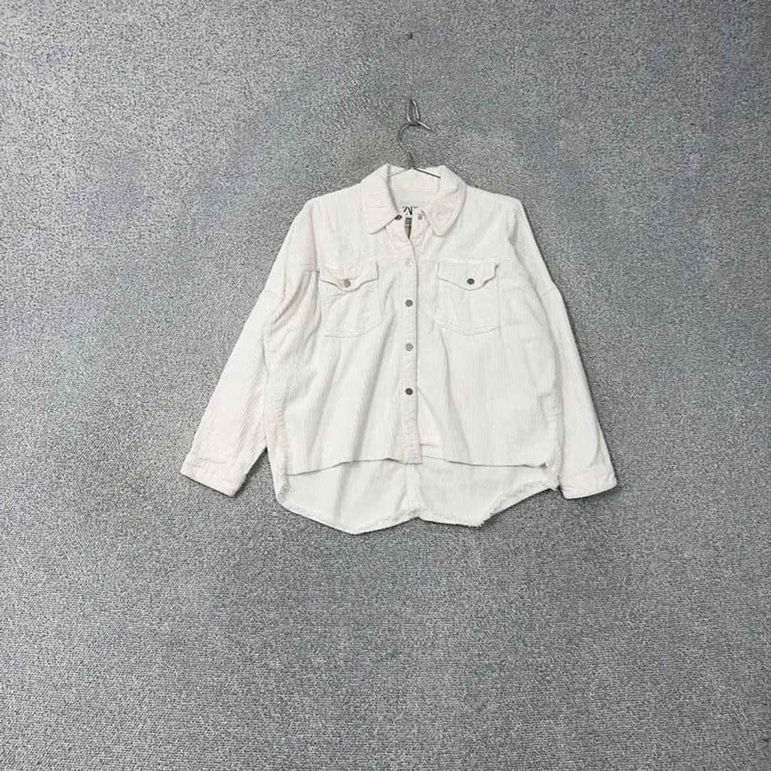 자라 화이트 여성 캐주얼 코듀로이 자켓 XS 상품이미지1