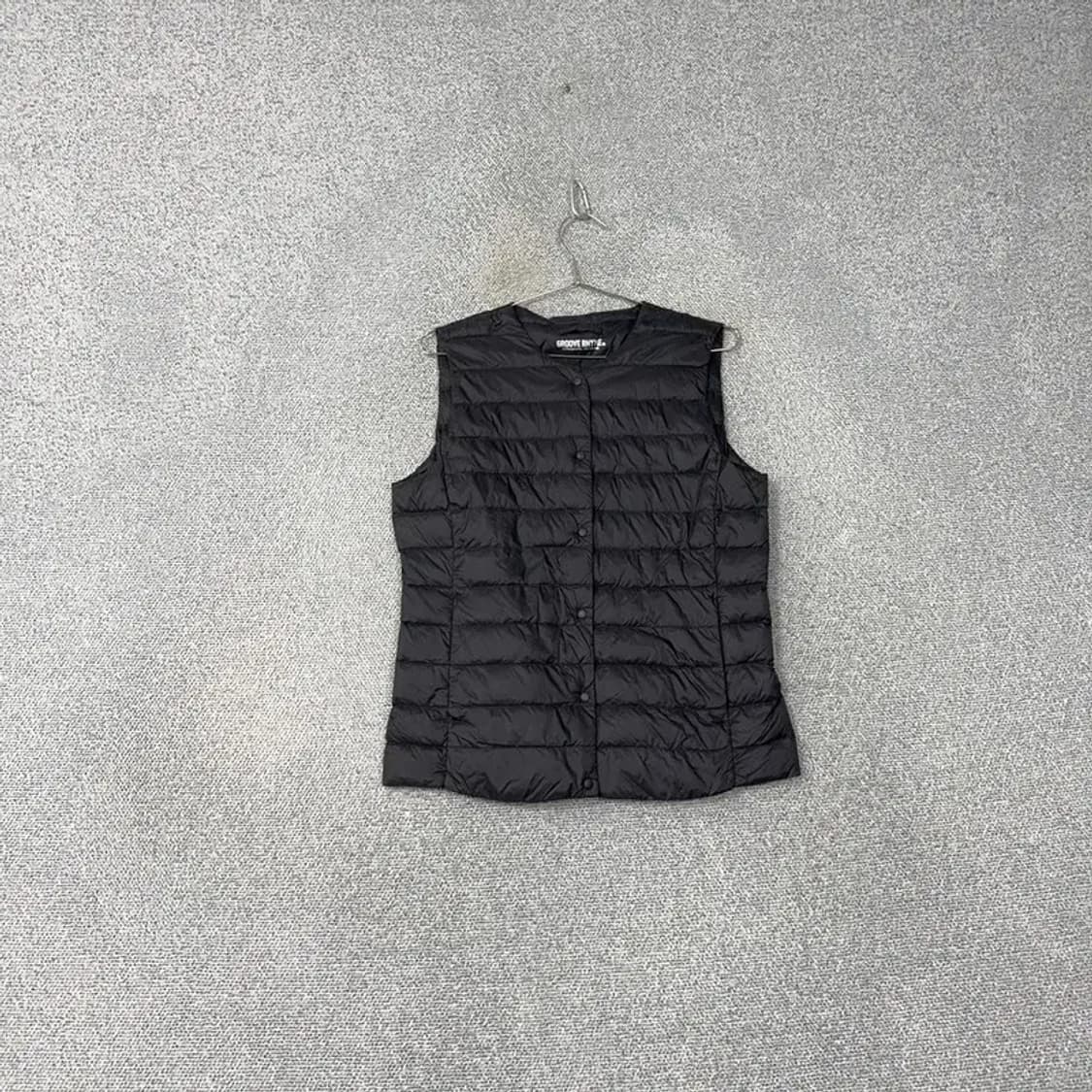 그루브라임 블랙 경량 패딩 조끼 M 상품이미지1