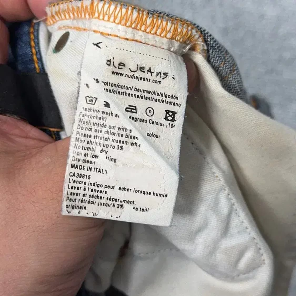 누디진 씬핀 워싱 청바지 데님팬츠 29 32 상품이미지4