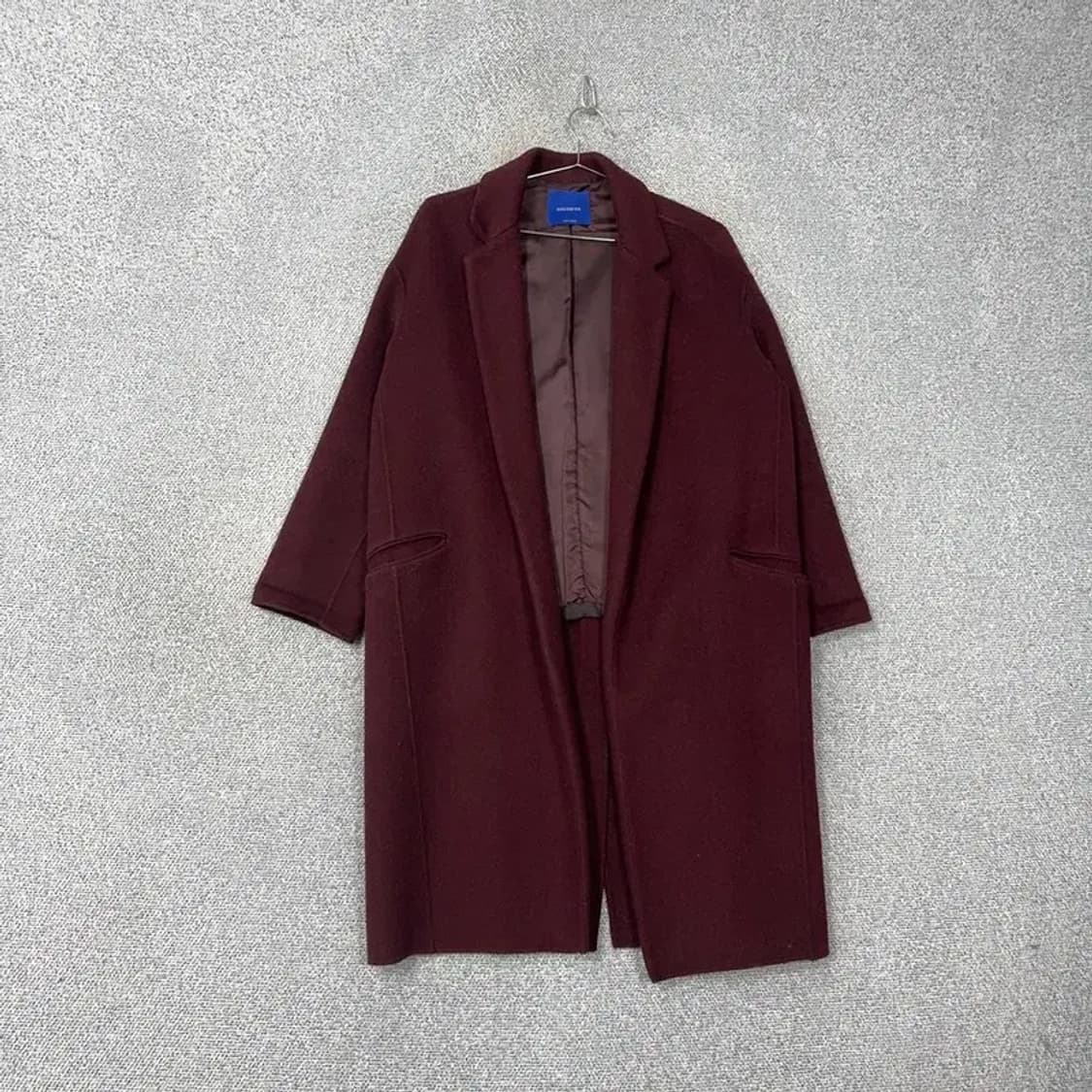 쉬스미스 여성 버건디 울 코트 95 상품이미지1