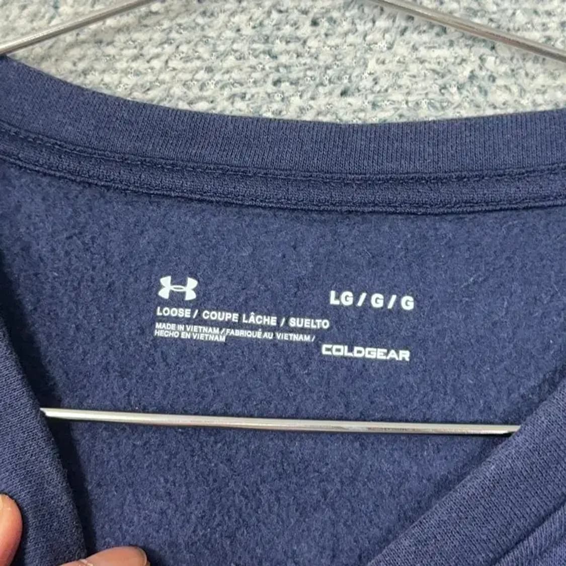 언더아머 네이비 심플 로고 캐주얼 맨투맨 L 상품이미지3