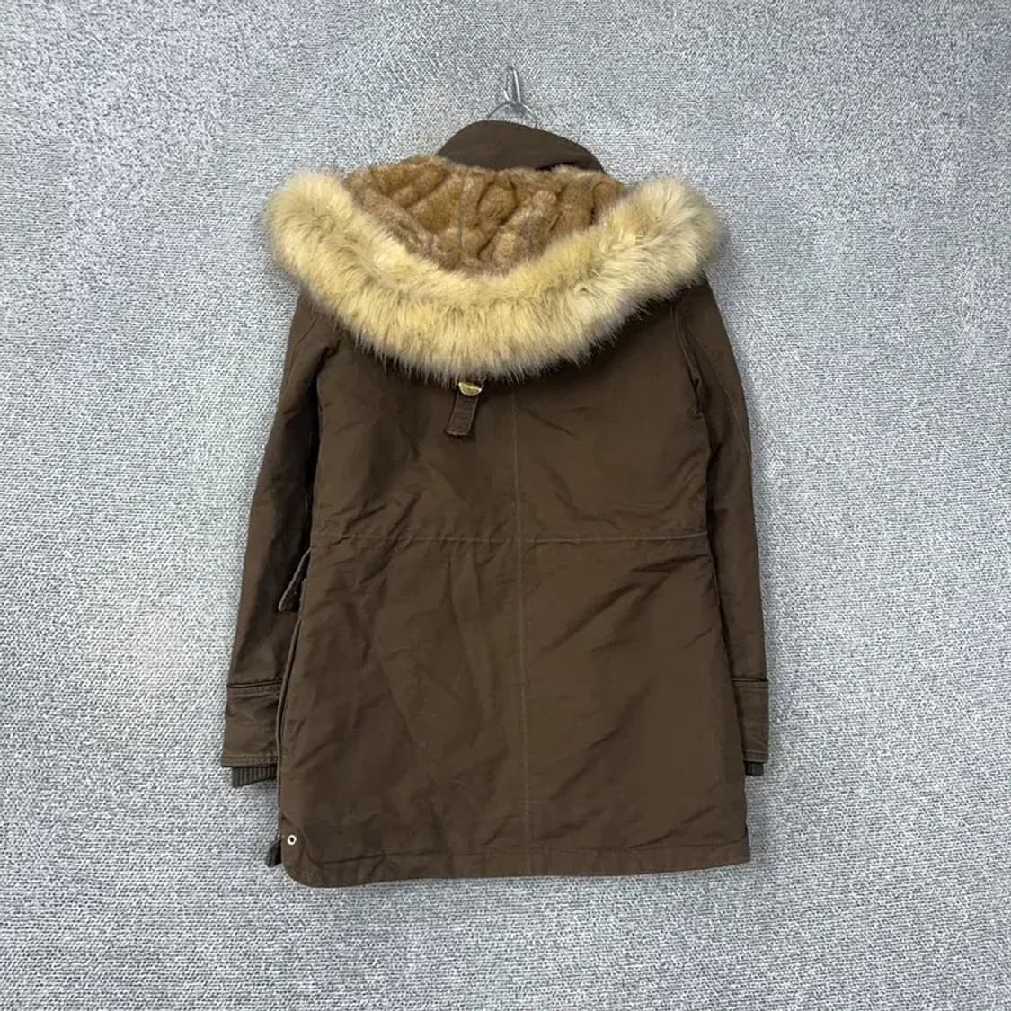 자라 브라운 퍼 패딩 XS 상품이미지2
