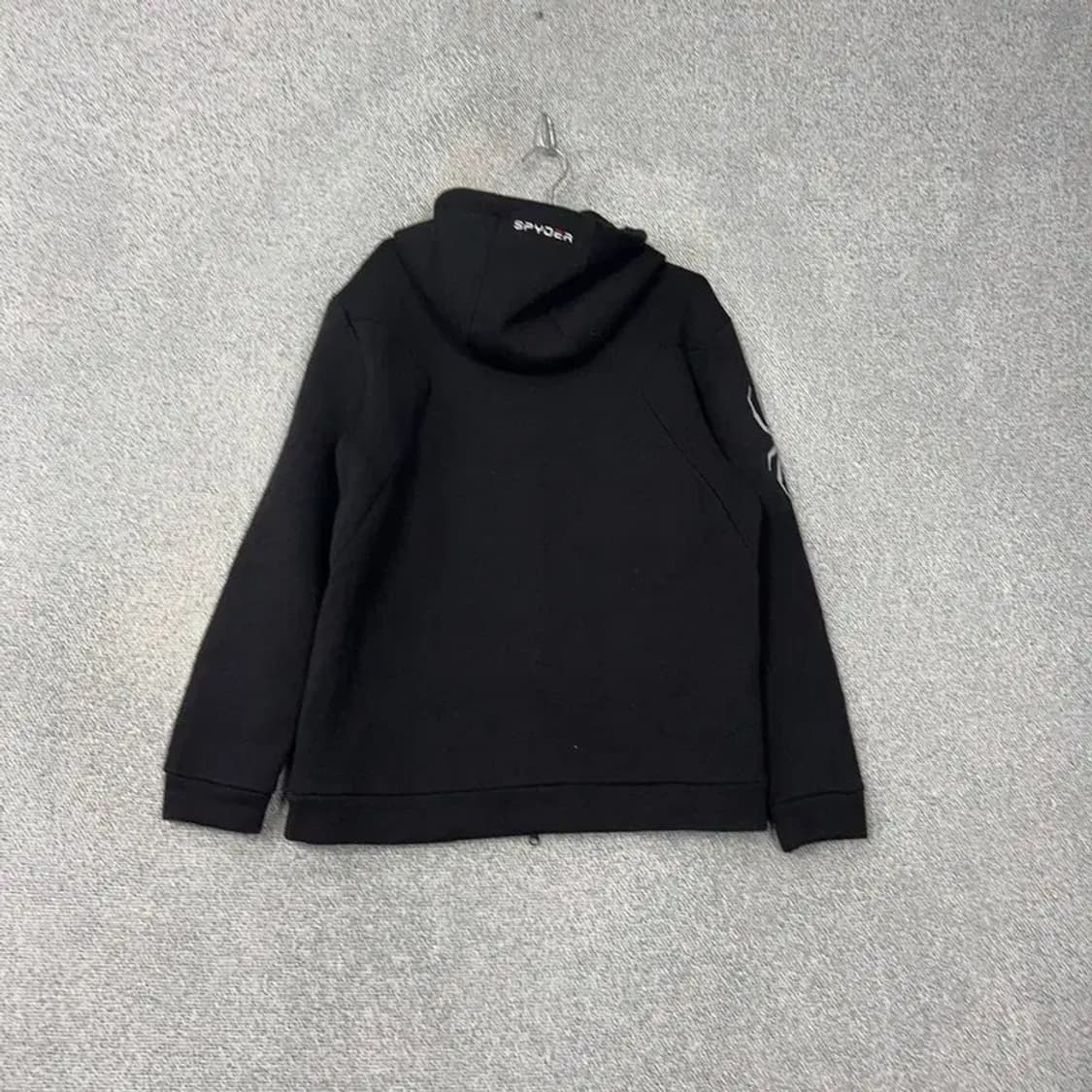 스파이더 로고 블랙 후드티 XL 상품이미지2