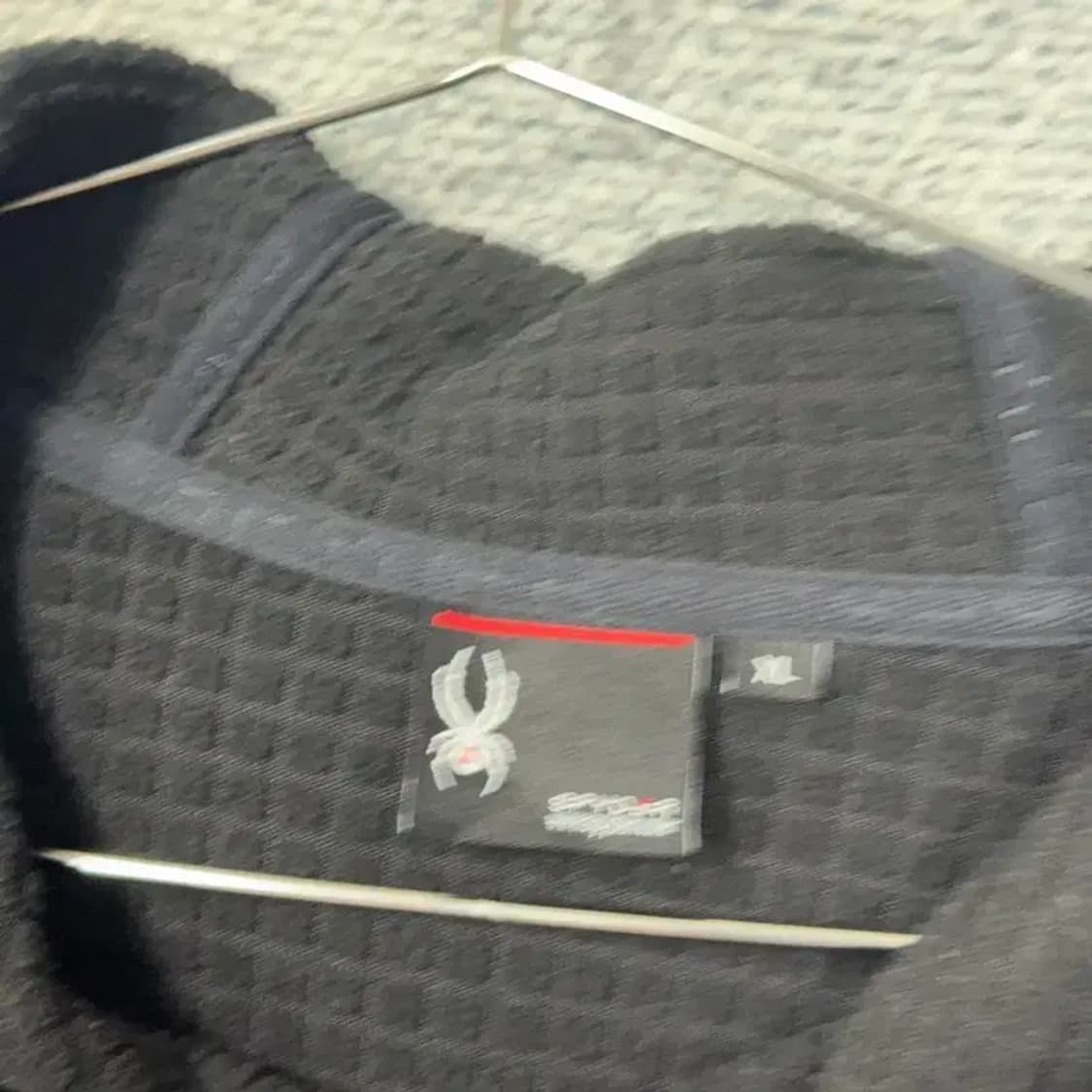 스파이더 로고 블랙 후드티 XL 상품이미지3