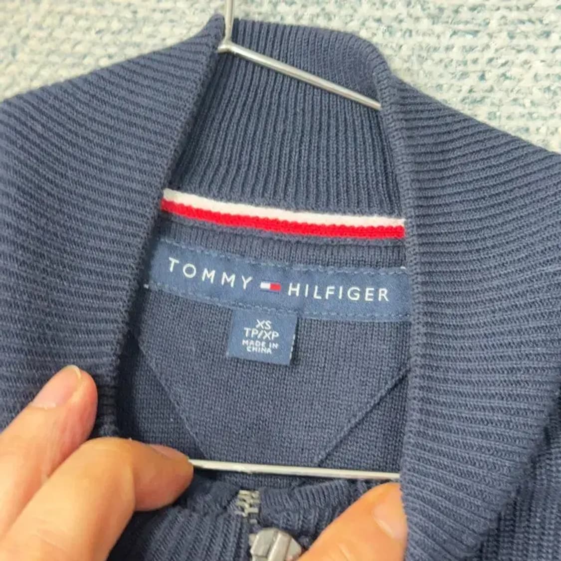 타미힐피거 여성 캐주얼 네이비 집업 가디건 XS 상품이미지3