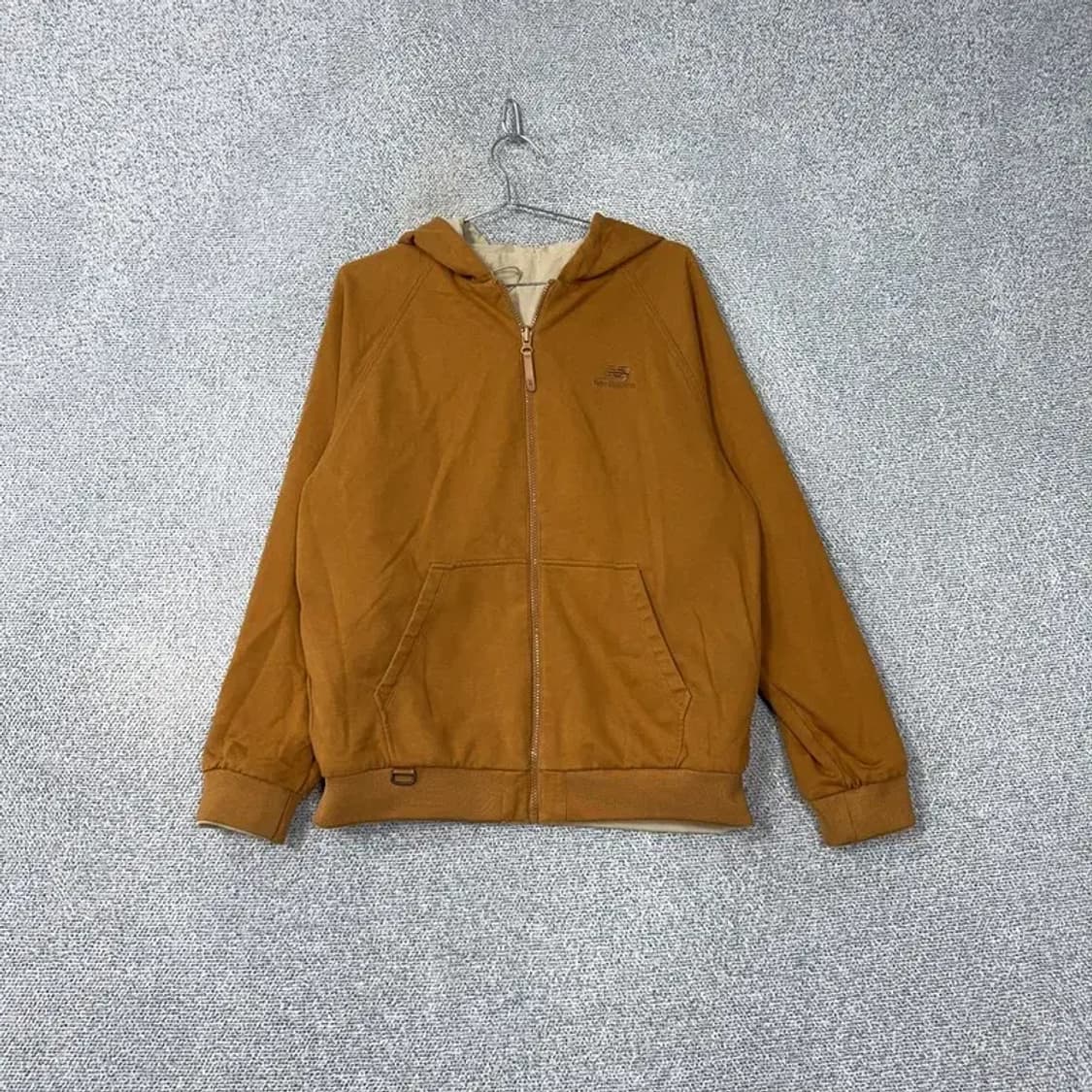 뉴발란스 베이지 브라운 투톤 양면 캐주얼 점퍼 후드집업 M 상품이미지4