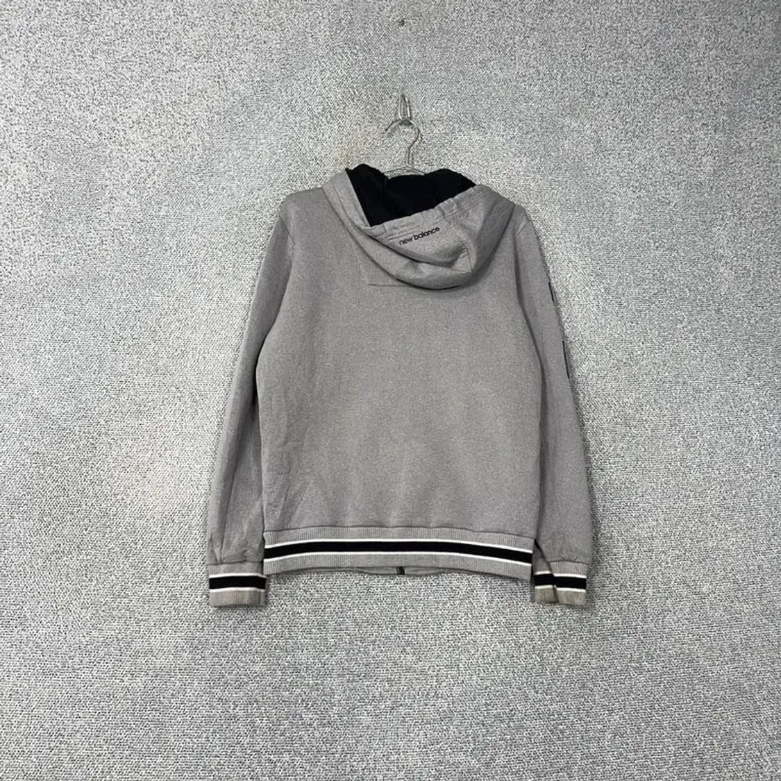 뉴발란스 로고 기능성 그레이 후드집업 M 상품이미지2