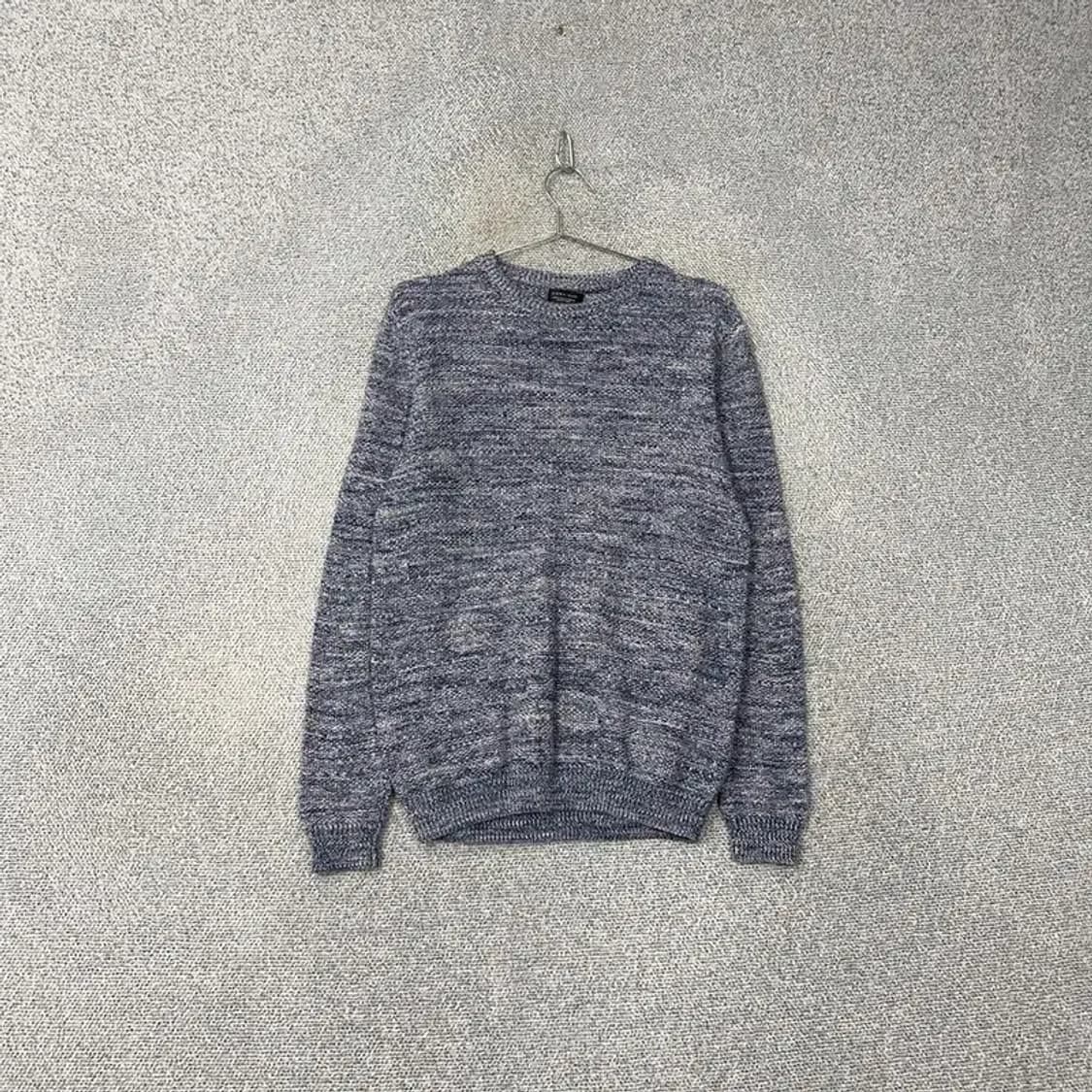 자라 남성 캐주얼 블루 니트 M 상품이미지1